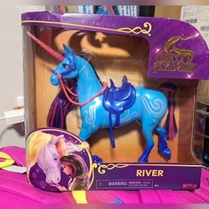 Netflix Unicorn Academy "River" Blue Unicorn Toy